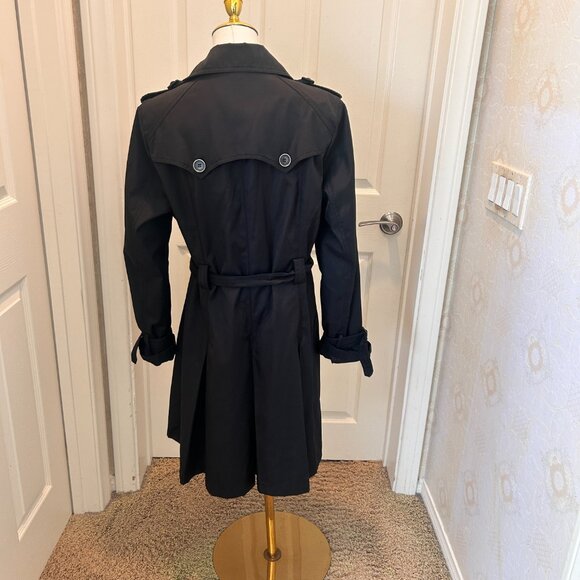 BRAETAN Women's Black Trench Coat in Size Large - Picture 3 of 7